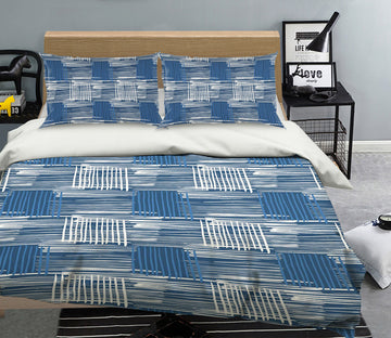 3D Blue Line Pattern 10996 Kashmira Jayaprakash Bedding Bed Pillowcases Quilt