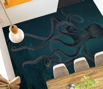 3D Octopus 98180 Vincent Floor Mural  Wallpaper Murals Self-Adhesive Removable Print Epoxy