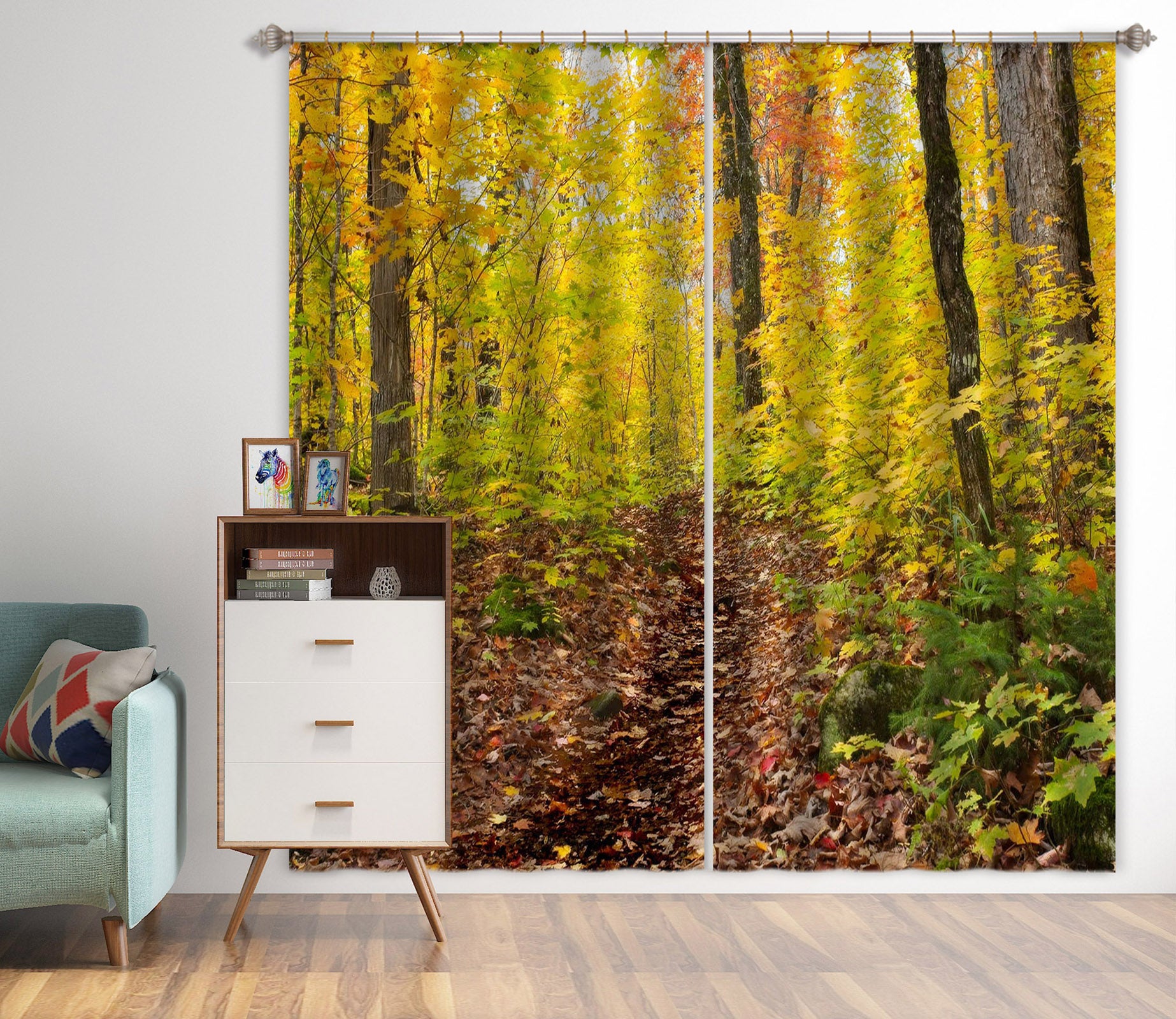 3D Forest 62135 Kathy Barefield Curtain Curtains Drapes