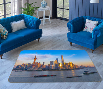 3D Water City 1185 Marco Carmassi Rug Non Slip Rug Mat