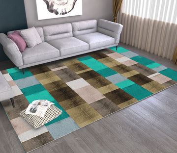 3D Colored Geometric Pattern WG445 Non Slip Rug Mat Mat AJ Creativity Home 