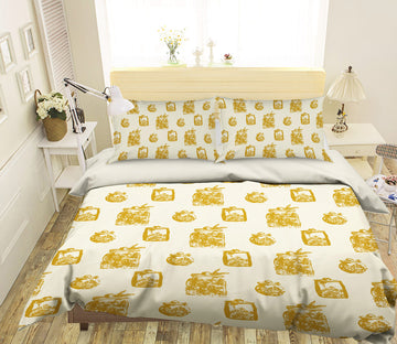 3D Yellow Vase Pattern 109136 Kashmira Jayaprakash Bedding Bed Pillowcases Quilt