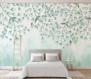 3D Green Leaf 640 Wall Murals Wallpaper AJ Wallpaper 2 