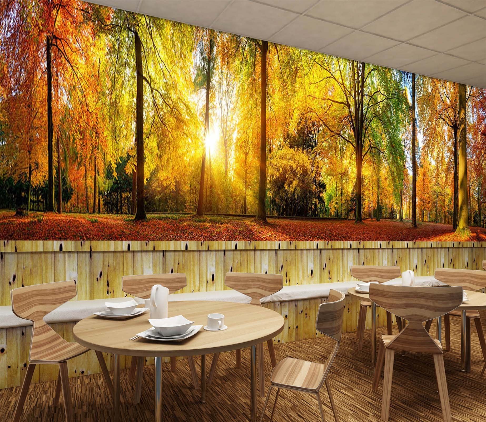 3D Golden Forest 648 Wallpaper AJ Wallpaper 2 