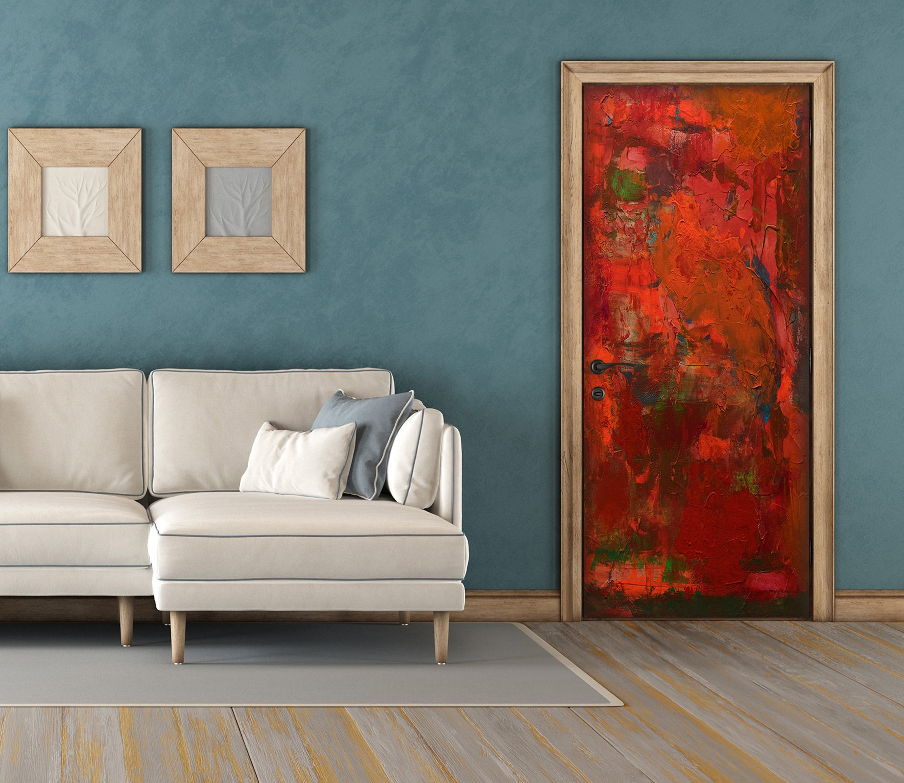 3D Red Pattern 10122 Allan P. Friedlander Door Mural