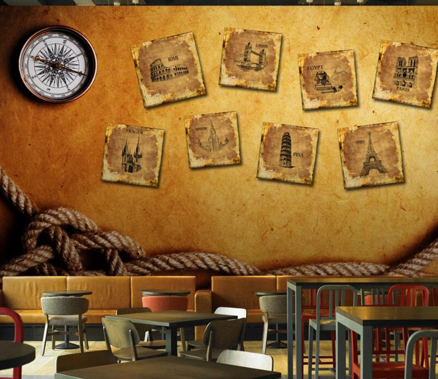 3D Famous Building 519 Wall Murals