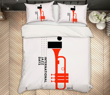 3D Trumpet Pattern 157 Boris Draschoff Bedding Bed Pillowcases Quilt
