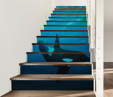 3D Whale 8827 Marina Zotova Stair Risers