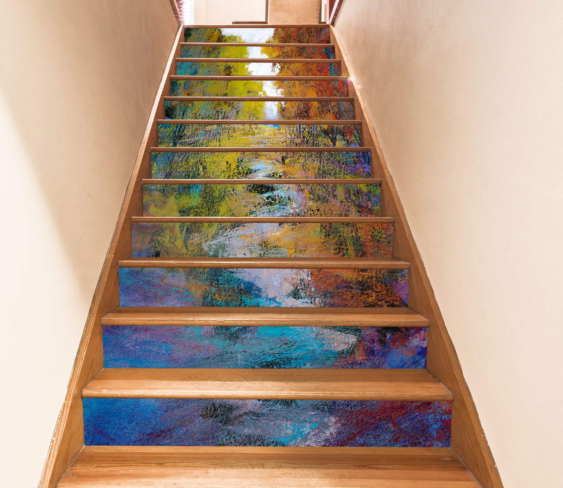 3D Creek Woods Texture 104217 Michael Tienhaara Stair Risers