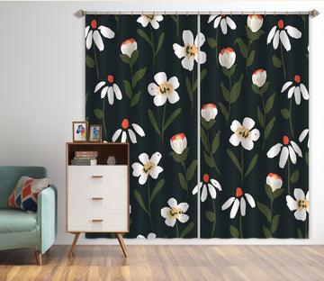 3D Flower Bud Pattern 11145 Kashmira Jayaprakash Curtain Curtains Drapes
