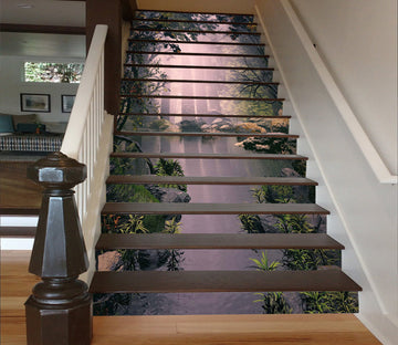 3D Vines That Shine Through 335 Stair Risers