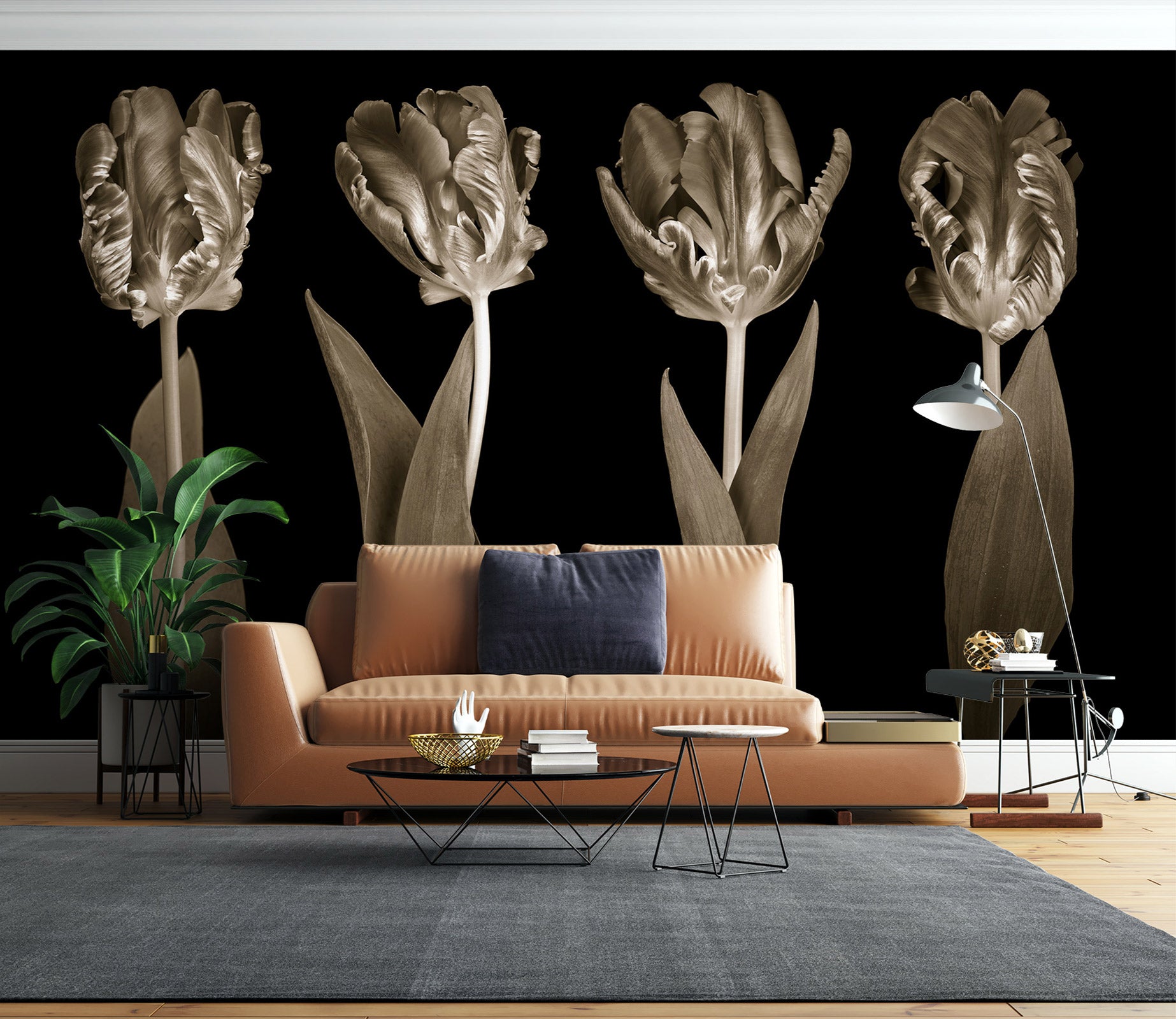 3D Elegant Flower 6205 Assaf Frank Wall Mural Wall Murals