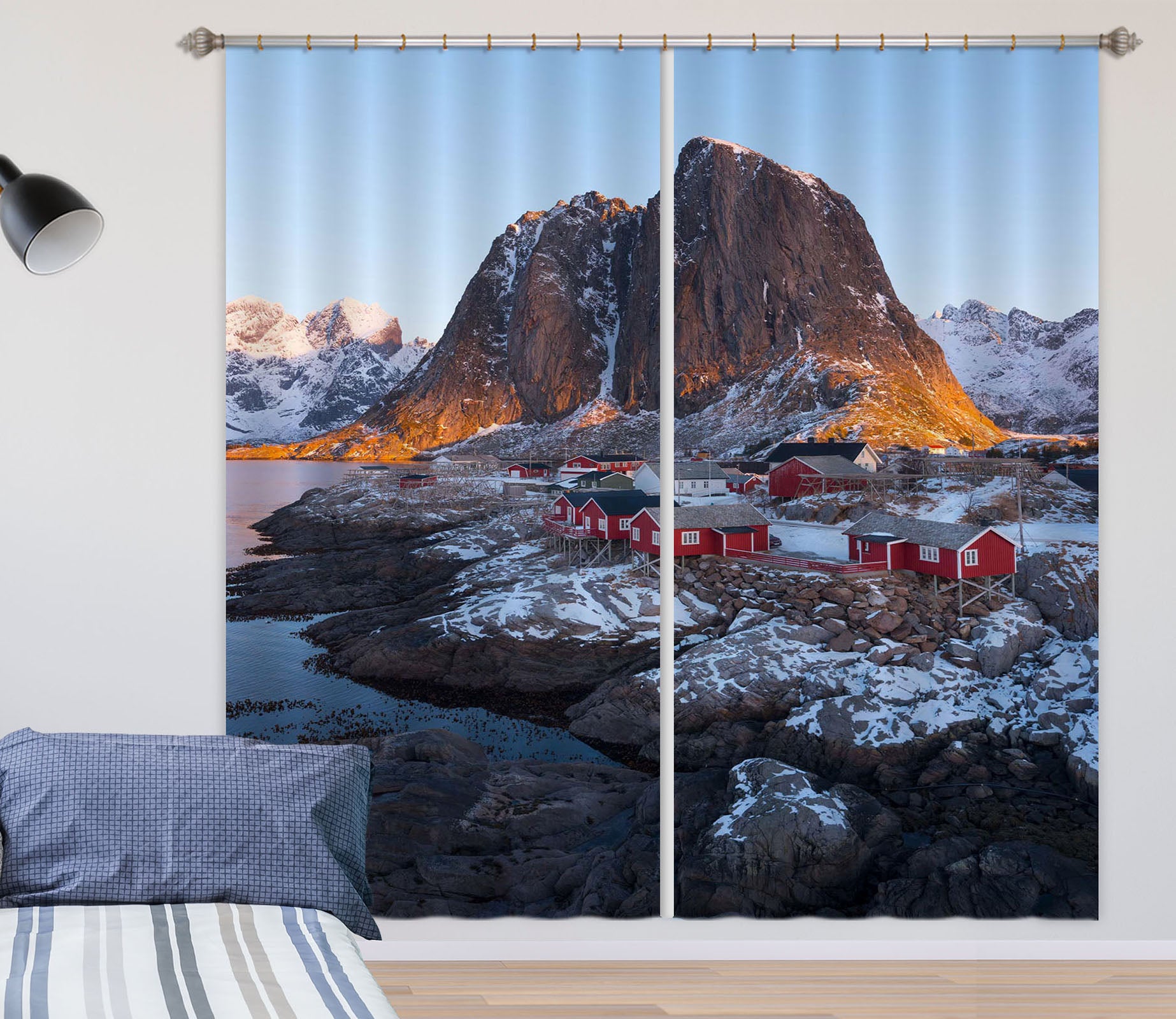 3D Snow House 115 Marco Carmassi Curtain Curtains Drapes