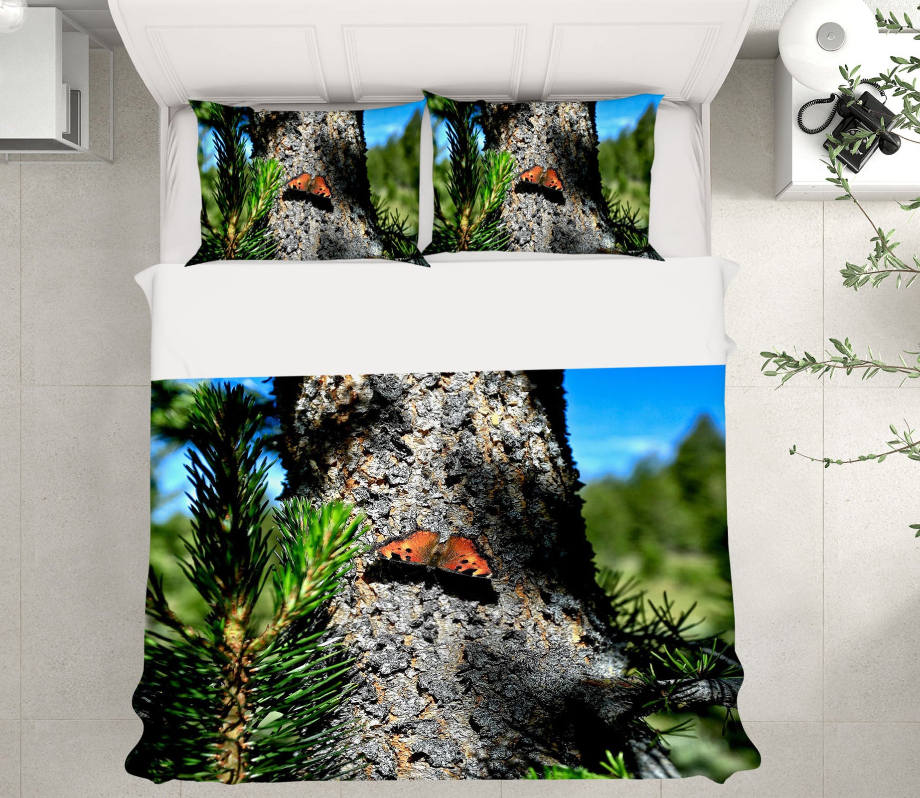 3D Alpine Butterfly 62167 Kathy Barefield Bedding Bed Pillowcases Quilt