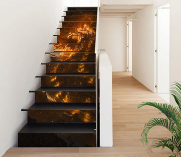 3D Lighted Building 275 Stair Risers