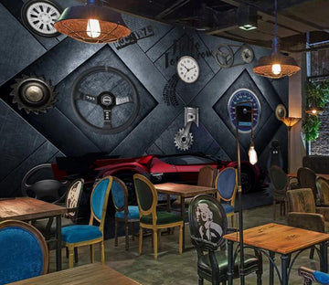 3D Gray Technology 525 Wall Murals