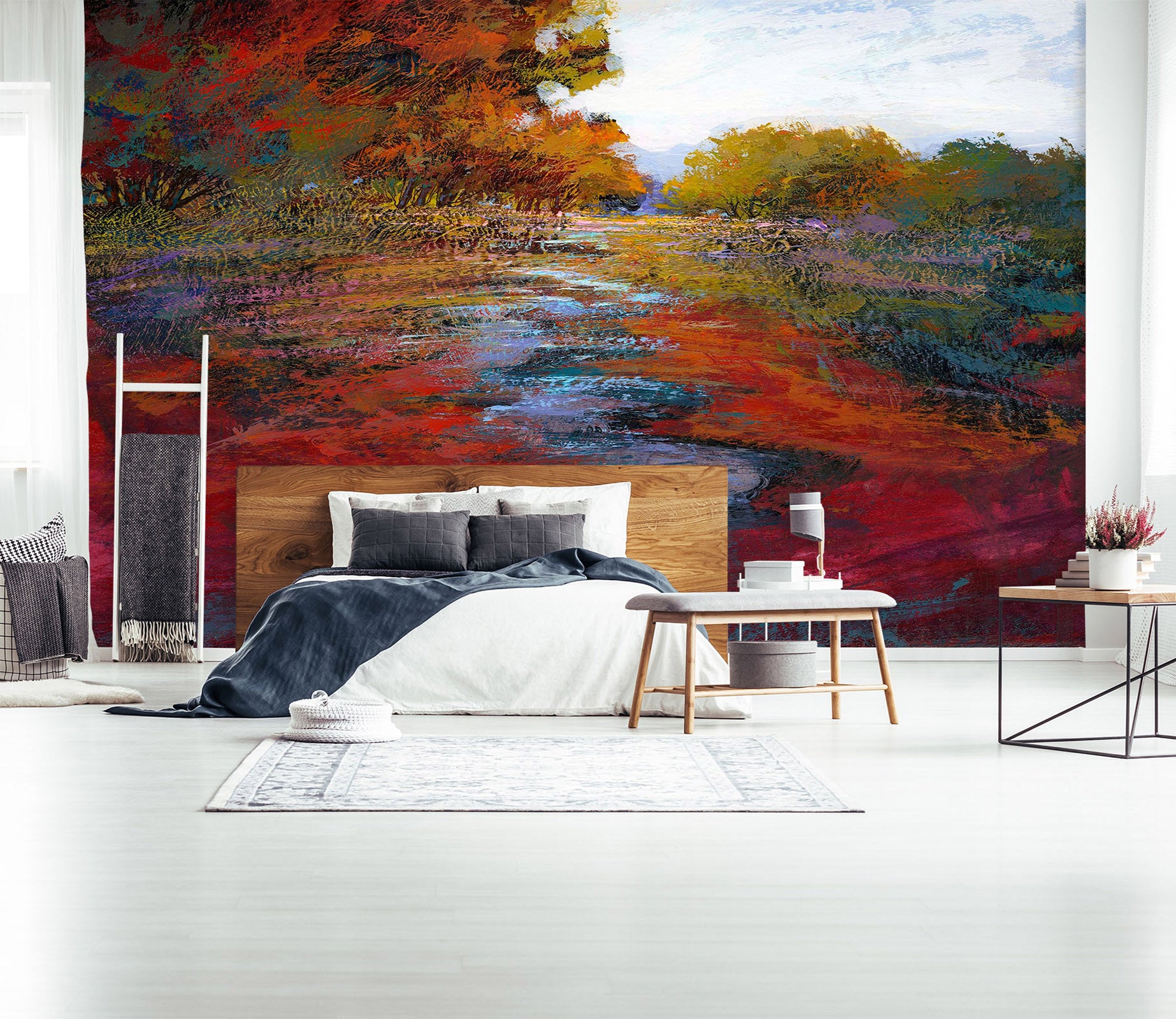 3D Red Maple Leaf 1541 Michael Tienhaara Wall Mural Wall Murals