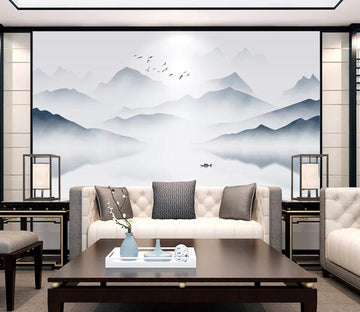 3D Beautiful Mountain River WC30 Wall Murals Wallpaper AJ Wallpaper 2 