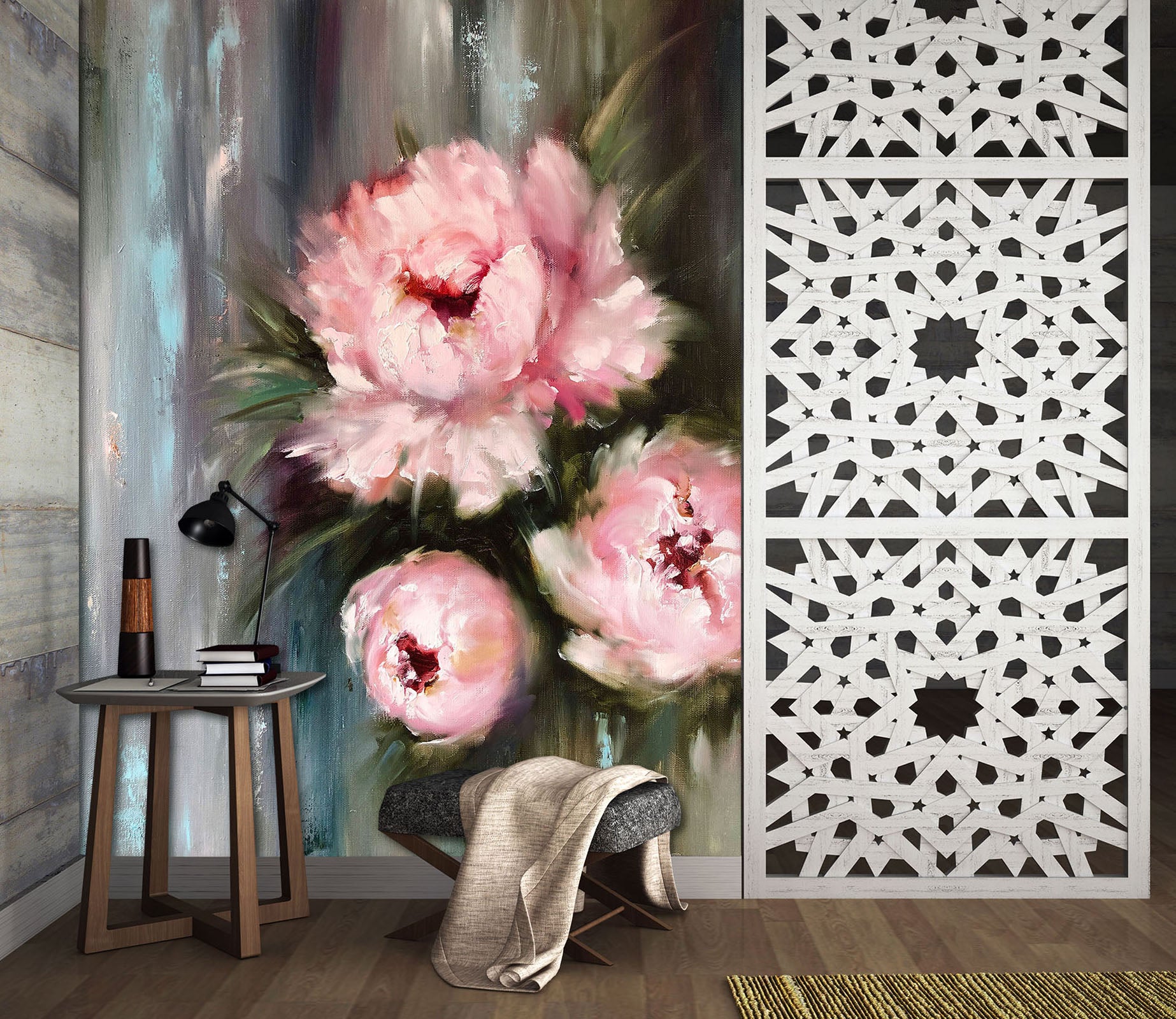 3D Pink Flower 298 Skromova Marina Wall Mural Wall Murals