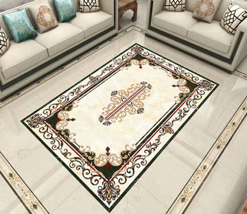 3D Black Pattern WG712 Floor Mural Wallpaper AJ Wallpaper 2 