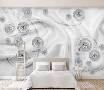 3D White Diamond WC52 Wall Murals Wallpaper AJ Wallpaper 2 