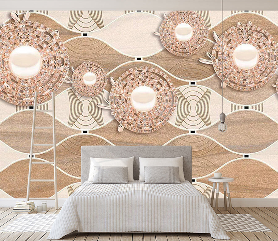3D Diamond Circle WC417 Wall Murals