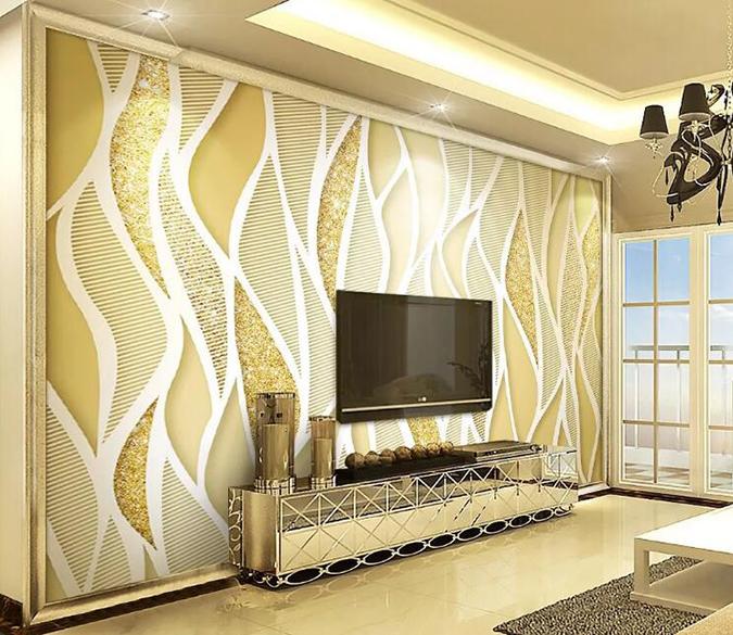 3D White Wave 094 Wall Murals Wallpaper AJ Wallpaper 2 