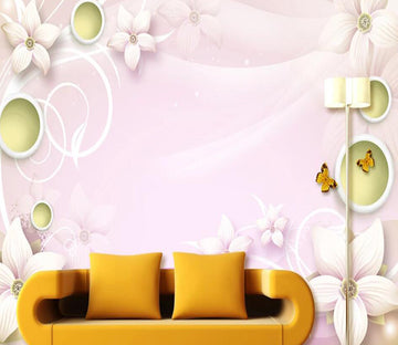 3D Pink World 008 Wall Murals
