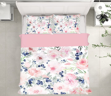 3D Pink Peony 073 Uta Naumann Bedding Bed Pillowcases Quilt