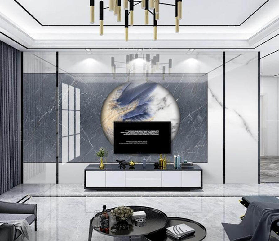 3D Round Doodle 347 Wall Murals