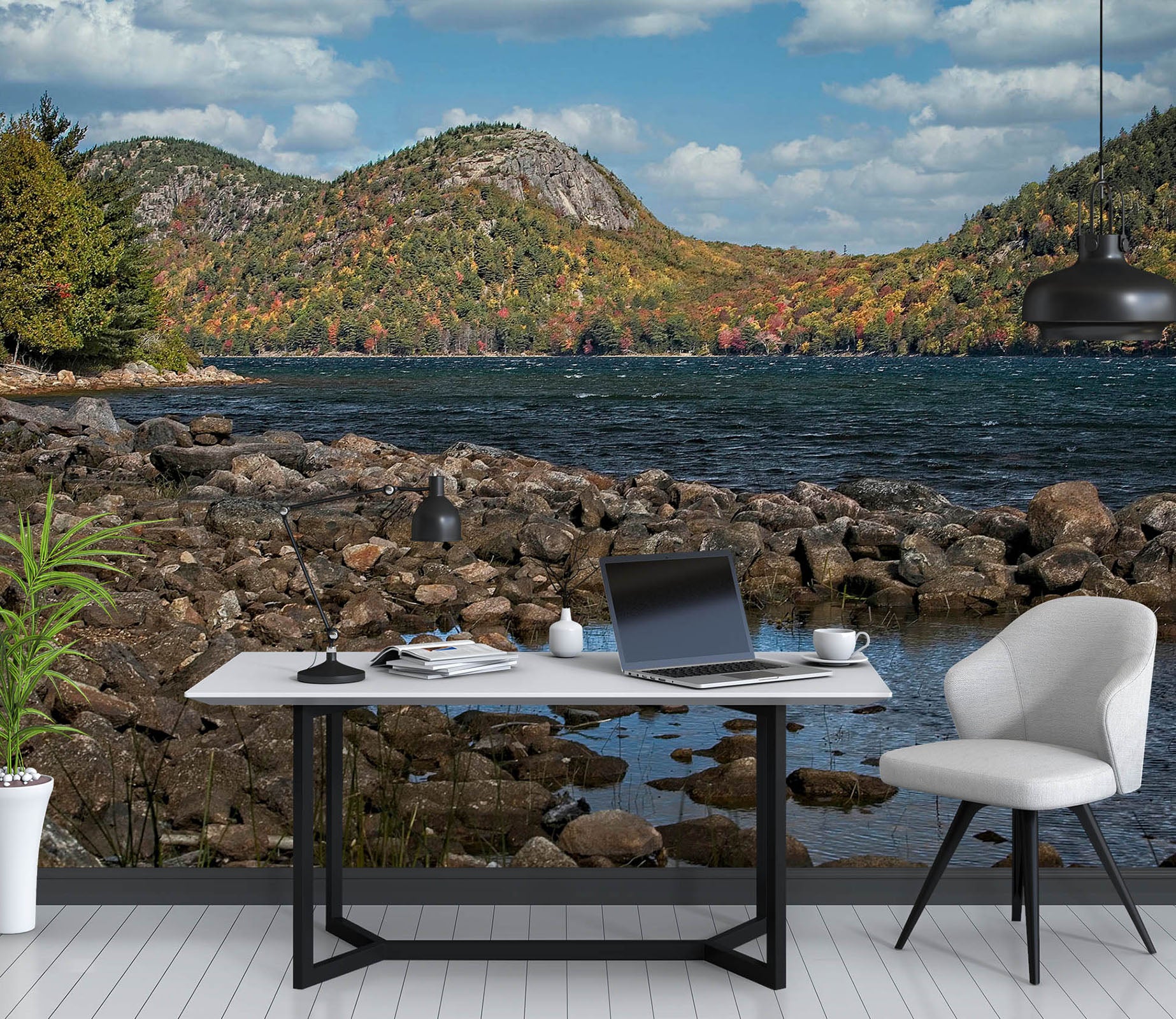 3D Mountain Stream 62082 Kathy Barefield Wall Mural Wall Murals