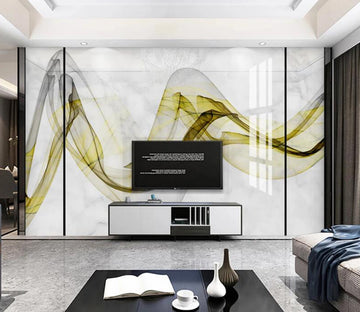 3D Gold Black Ribbon 771 Wall Murals