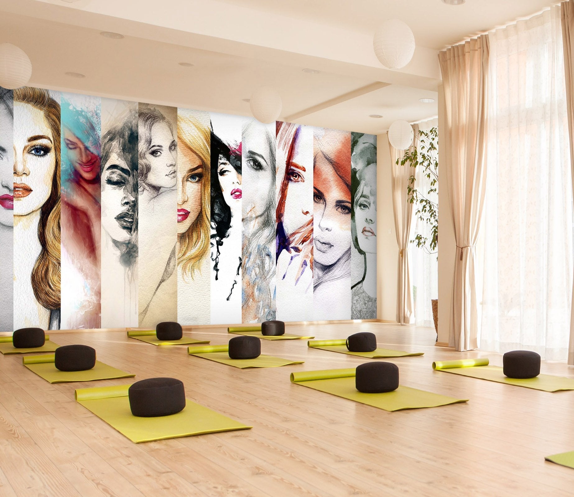 3D girl pattern 41 Wall Murals Wallpaper AJ Wallpaper 