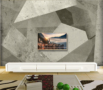 3D Black Triangle WG165 Wall Murals