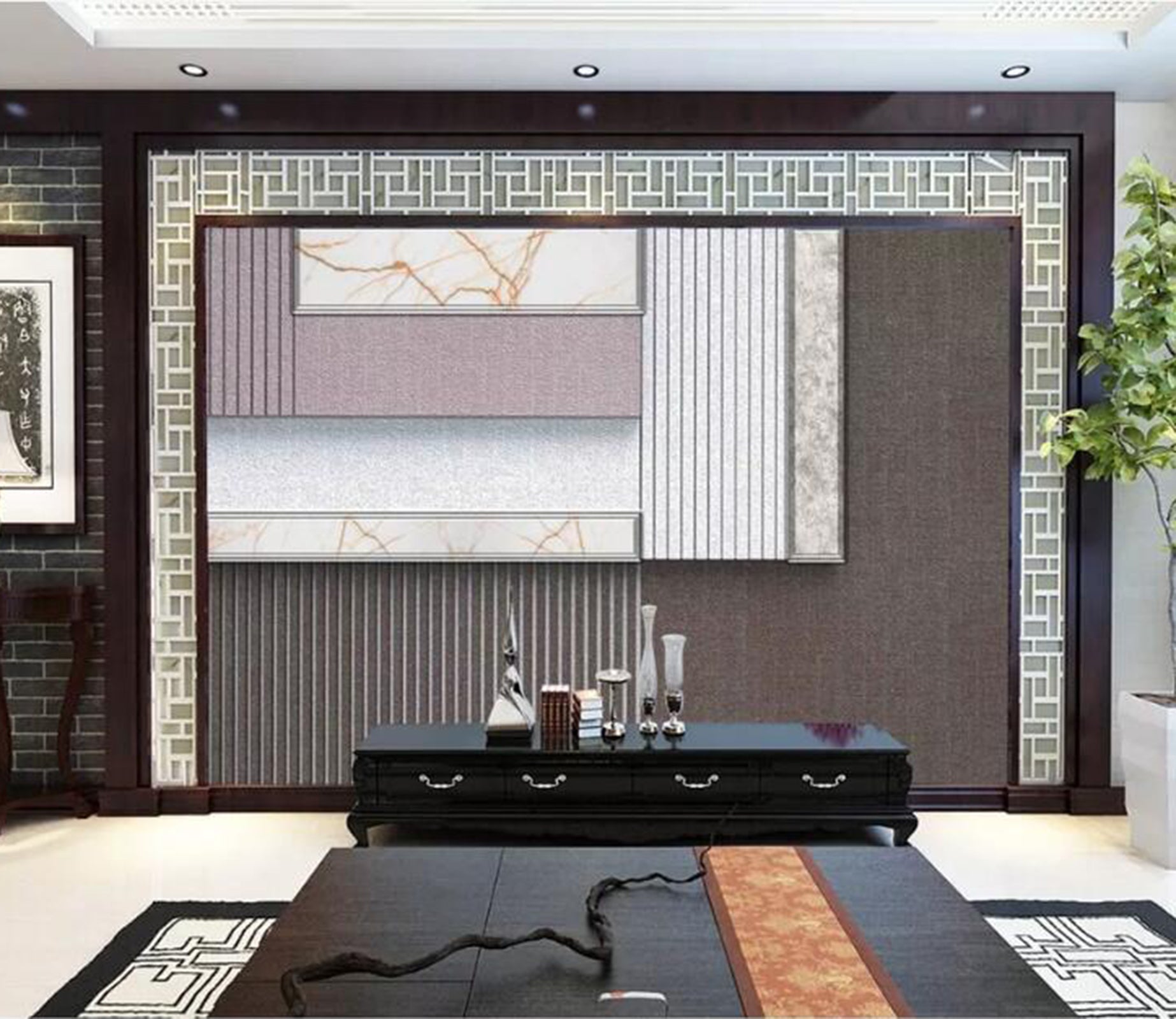 3D Color Geometry WC04 Wall Murals Wallpaper AJ Wallpaper 2 