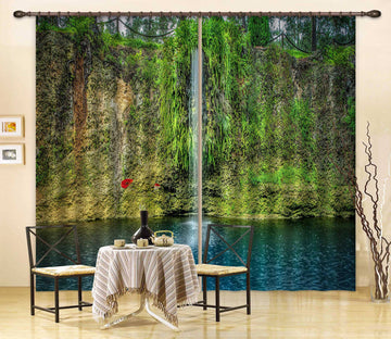 3D Waterfall Grass 5339 Beth Sheridan Curtain Curtains Drapes
