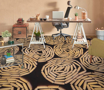 3D Connect Circle 1484 Floor Mural  Wallpaper Murals Self-Adhesive Removable Print Epoxy