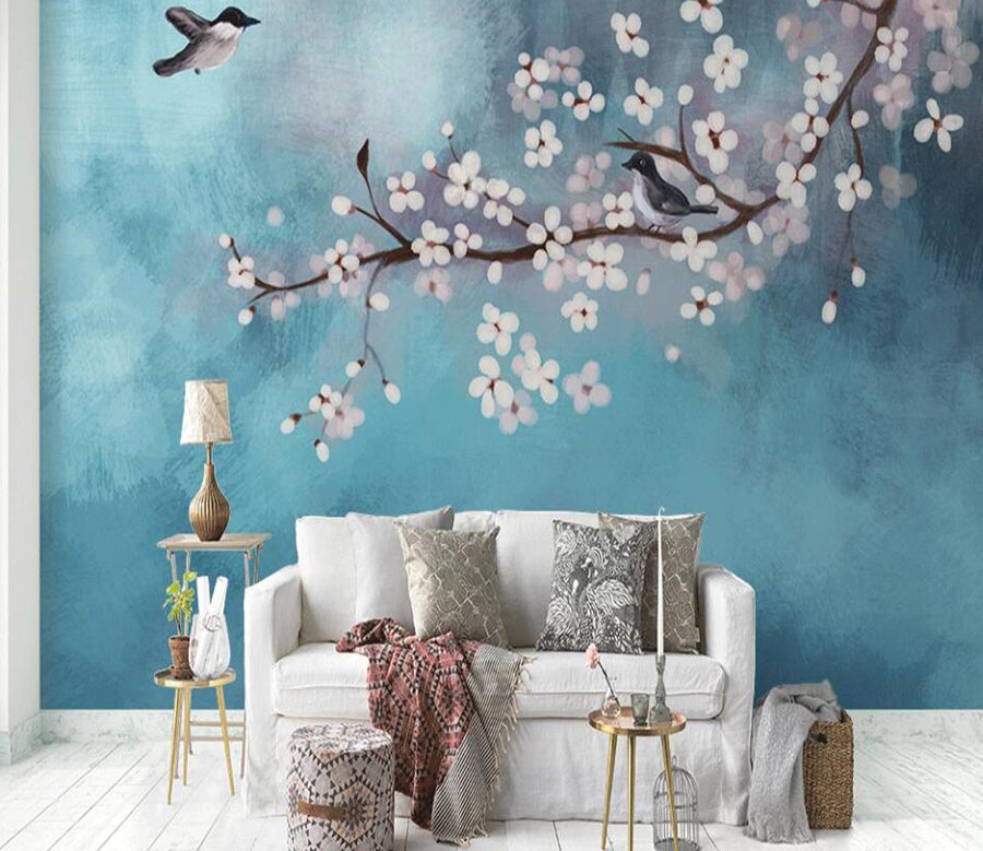 3D Peach Blossom 937 Wall Murals