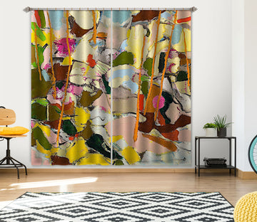 3D Color Graffiti 148 Allan P. Friedlander Curtain Curtains Drapes