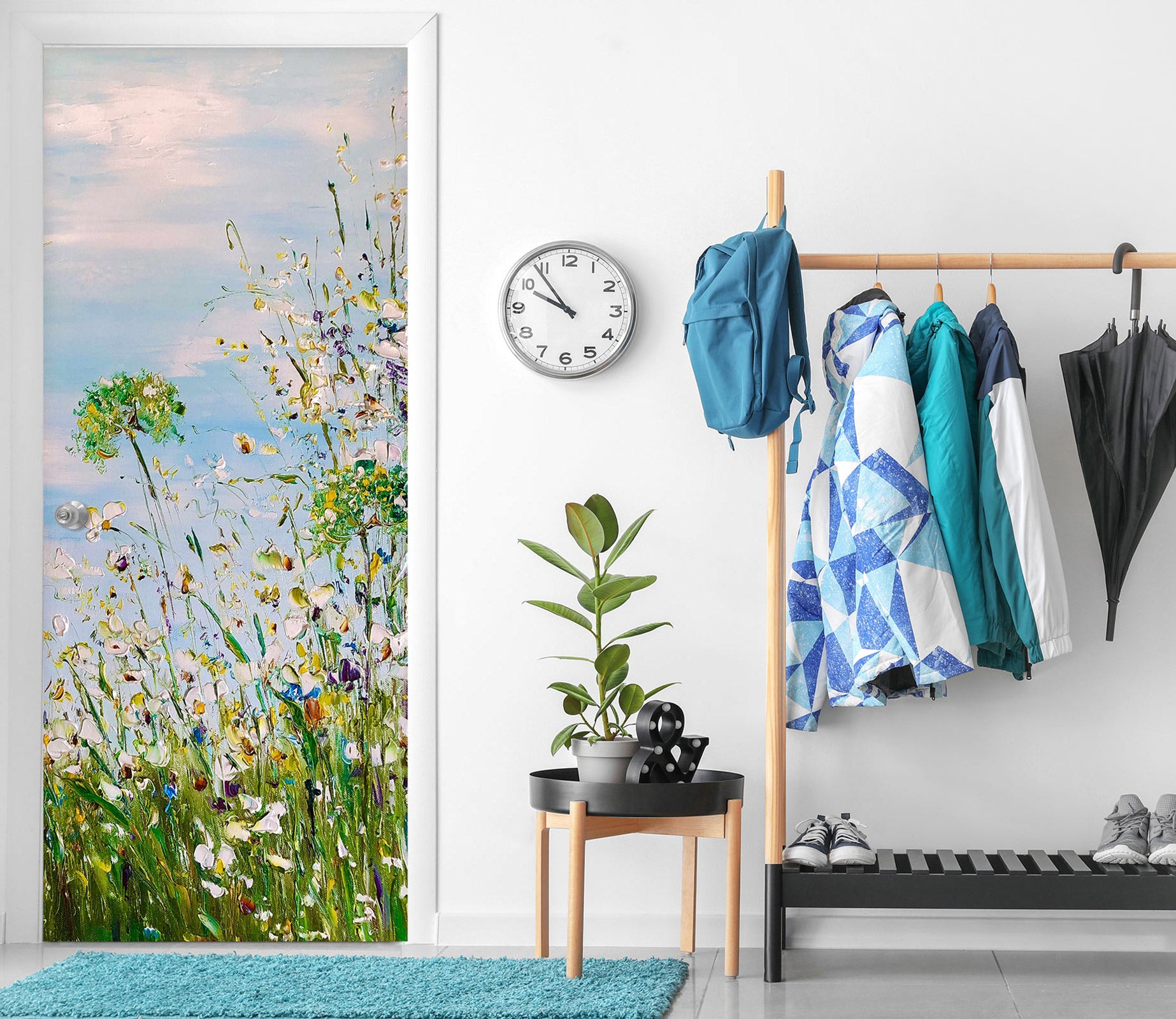 3D Flower Grass 3120 Skromova Marina Door Mural