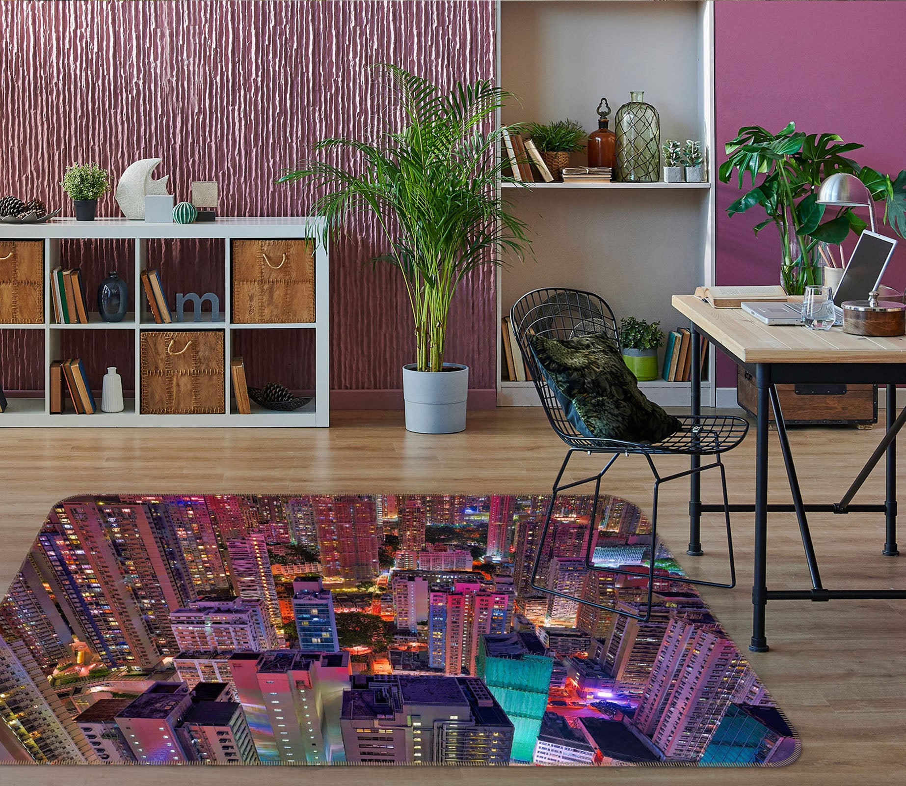 3D Tall Building 1187 Marco Carmassi Rug Non Slip Rug Mat