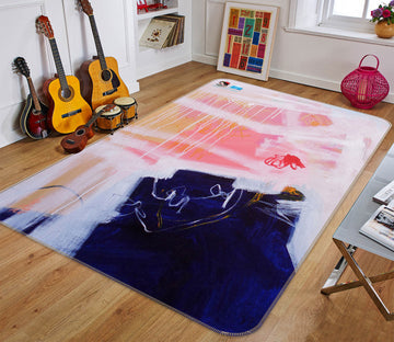 3D Pink Blue Painting 123189 Misako Chida Rug Non Slip Rug Mat