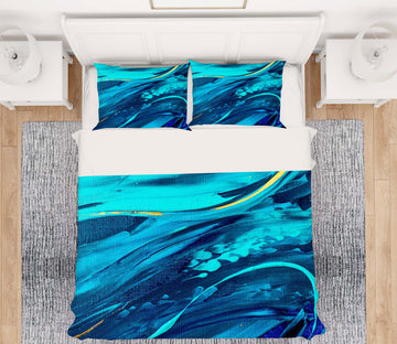 3D Blue Texture 437 Skromova Marina Bedding Bed Pillowcases Quilt