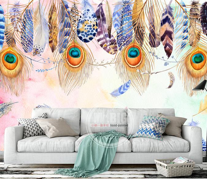 3D Feather 153 Wall Murals Wallpaper AJ Wallpaper 2 