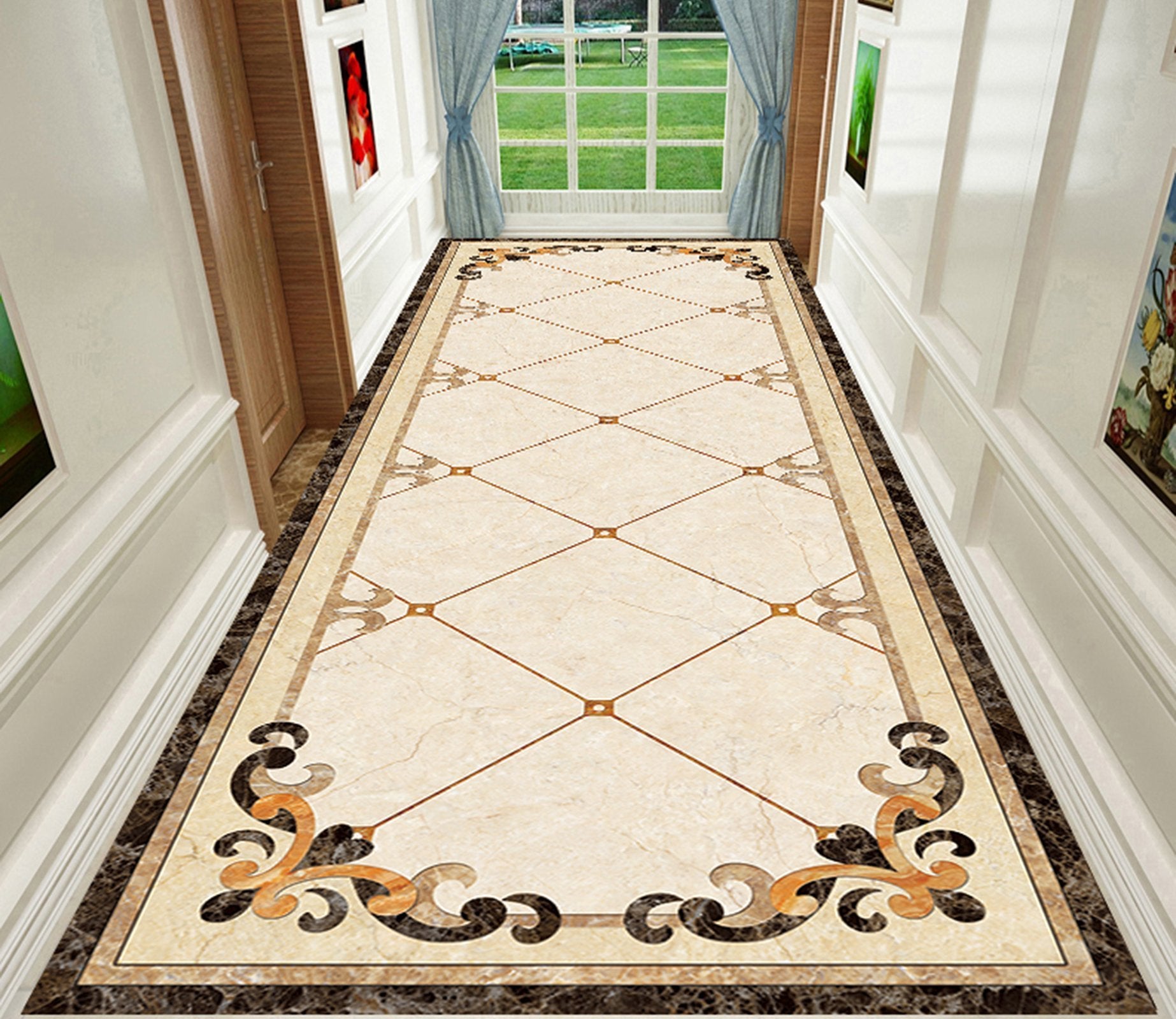 3D Rectangular Pattern WG622 Floor Mural Wallpaper AJ Wallpaper 2 