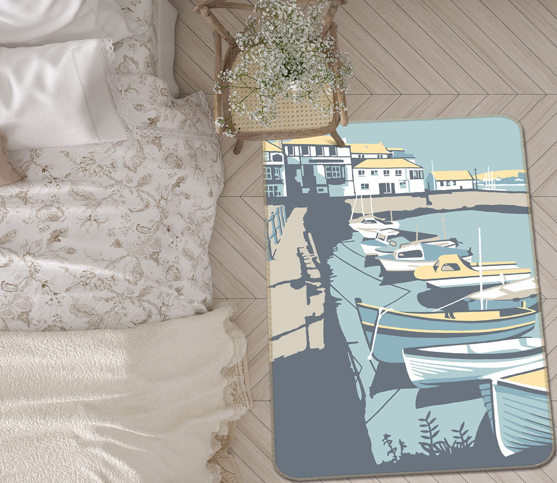 3D Falmouth 1003 Steve Read Rug Non Slip Rug Mat