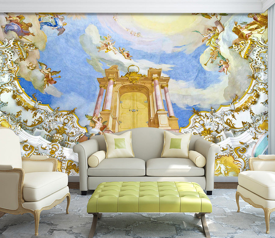 3D Blue Sky 1509 Wall Murals