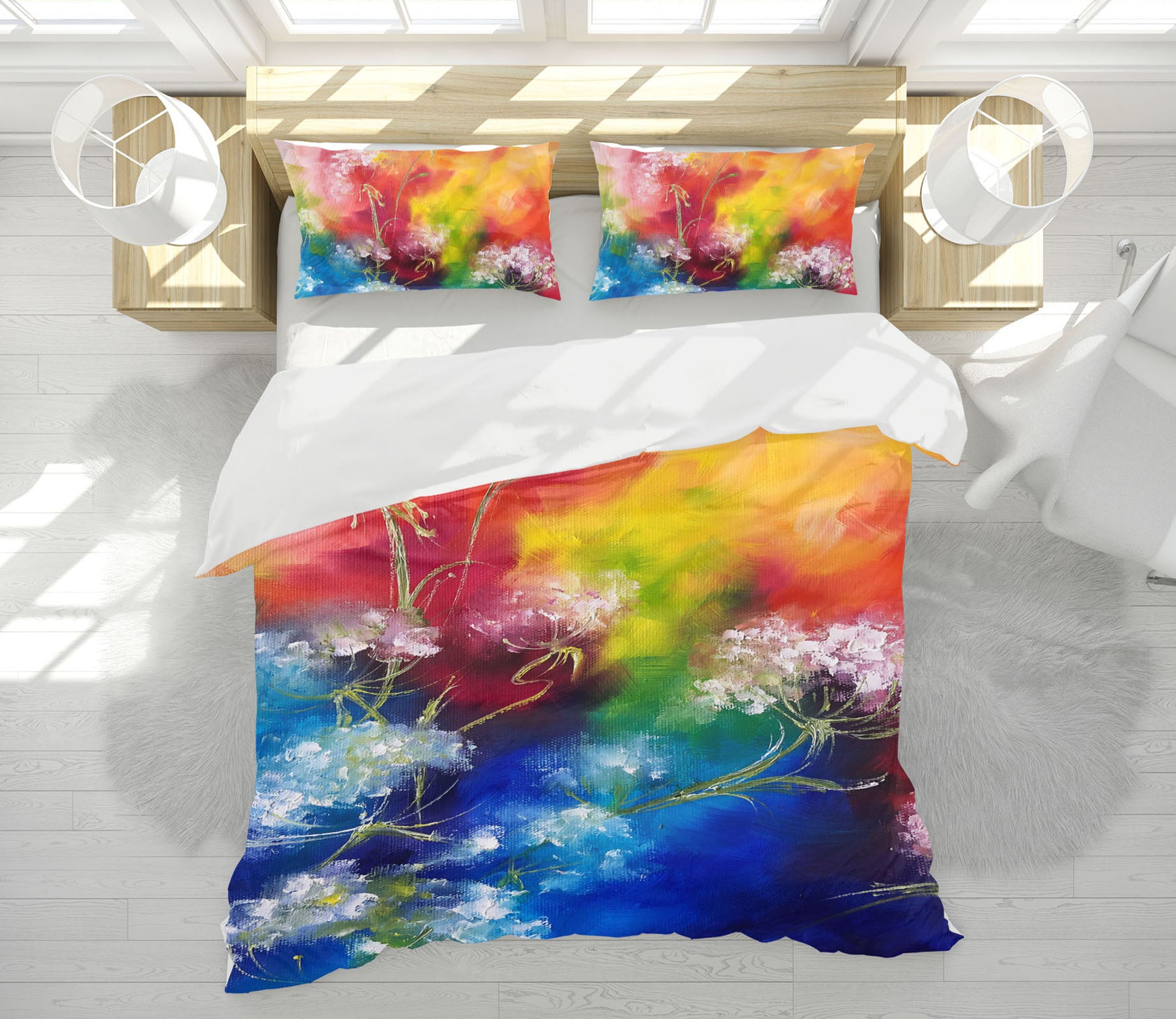 3D Colorful Flower 614 Skromova Marina Bedding Bed Pillowcases Quilt