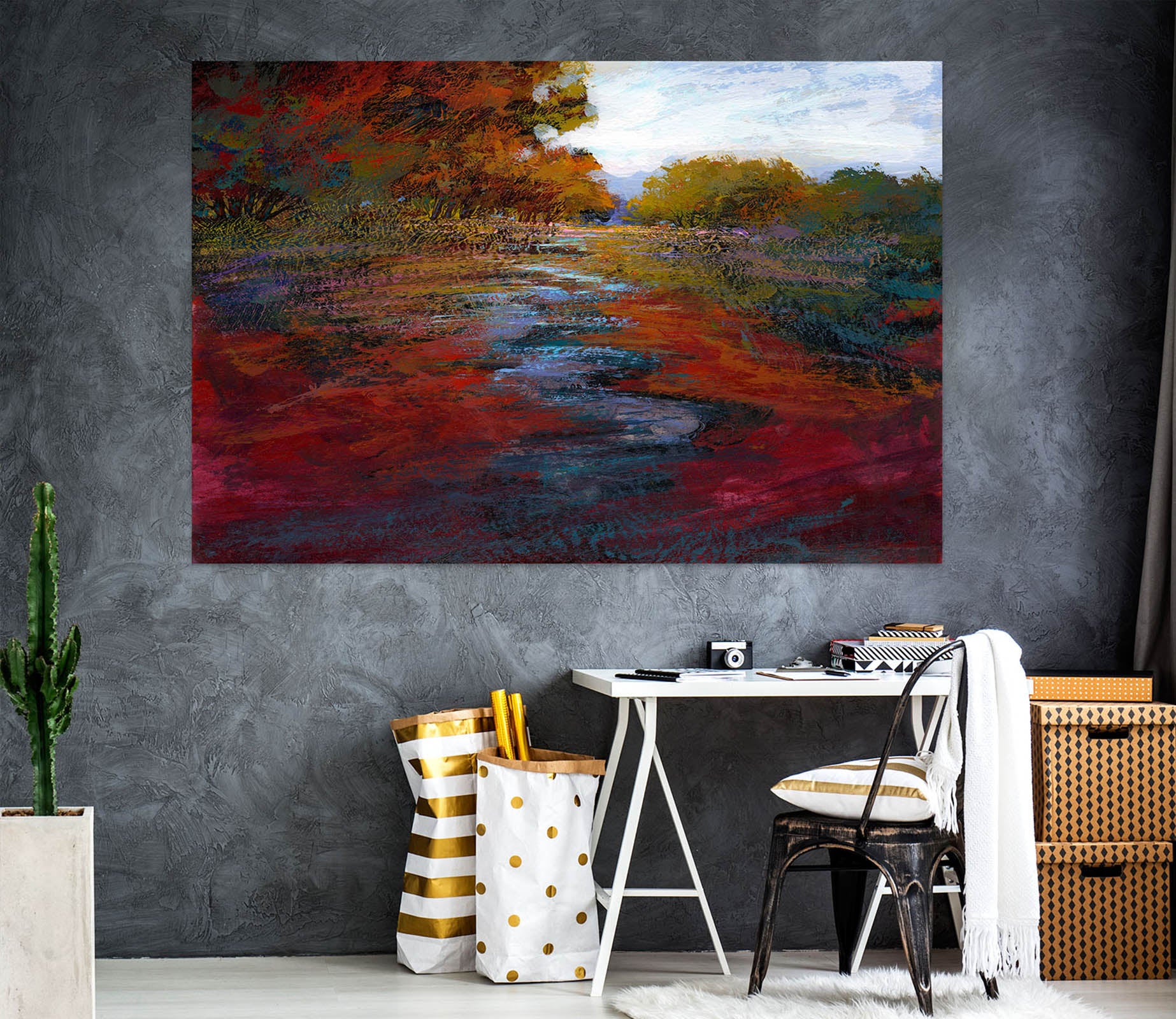 3D Red River 041 Michael Tienhaara Wall Sticker