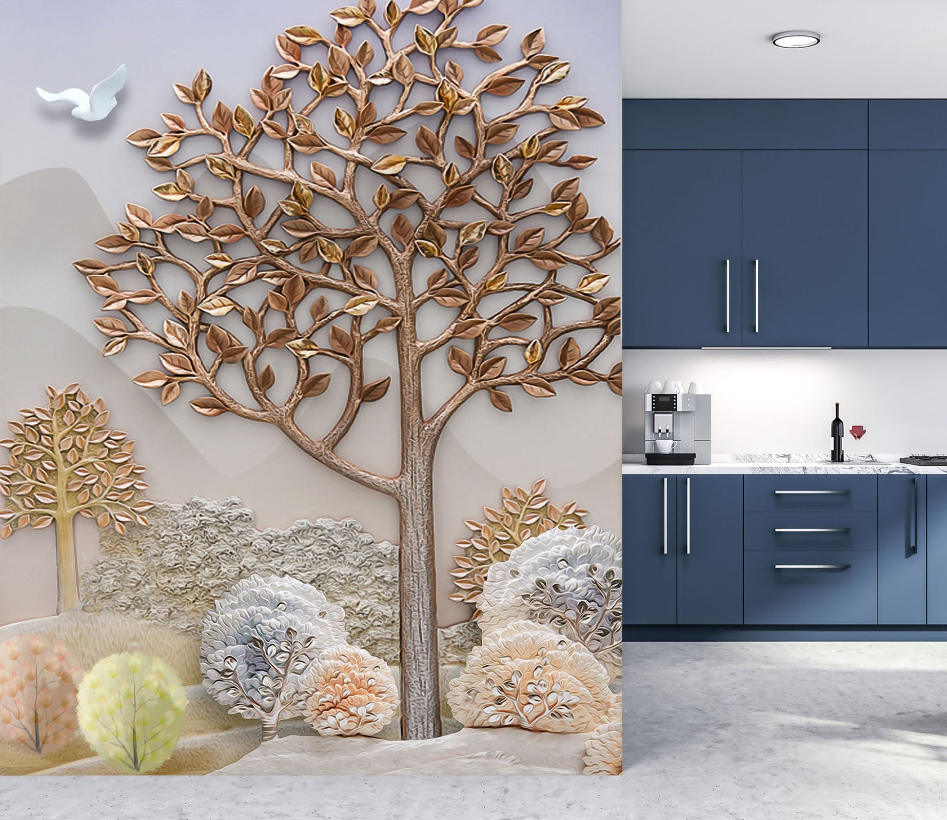 3D Golden Woods 1802 Wall Murals